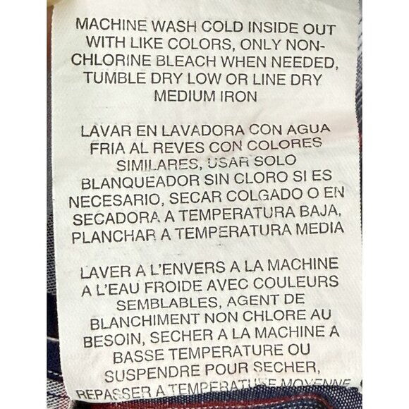 Wrangler Plaid Pearl Snap Long Sleeve Western Shirt Blue Red Gray Stitched Sz XL - Picture 9 of 10